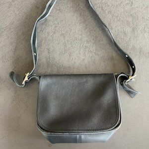 Coach Flap Leather Black Bag